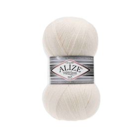 Alize 062 Açık Krem Superlana Tığ El Örgü İpi