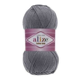 Alize 087 Kömür Grisi Cotton Gold El Örgü İpi
