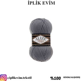Alize 087 Kömür Grisi Superlana Klasik El Örgü İpi
