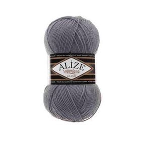 Alize 087 Kömür Grisi Superlana Klasik El Örgü İpi