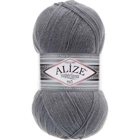 Alize 087 Kömür Grisi Superlana Klasik El Örgü İpi