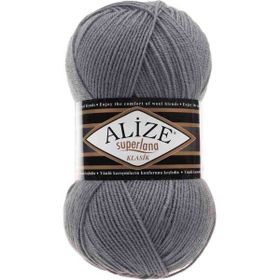Alize 087 Kömür Grisi Superlana Klasik El Örgü İpi