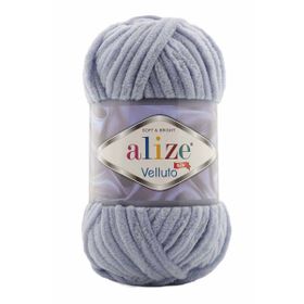 Alize 087 Koyu Gri 100 gr Velluto El Örgü İpi