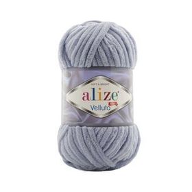 Alize 087 Koyu Gri 100 gr Velluto El Örgü İpi