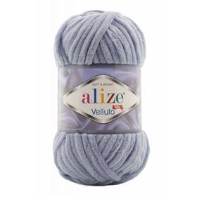 Alize 087 Koyu Gri 100 gr Velluto El Örgü İpi