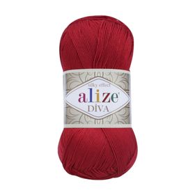 Alize 106 Kırmızı 5'li Diva El Örgü İpi