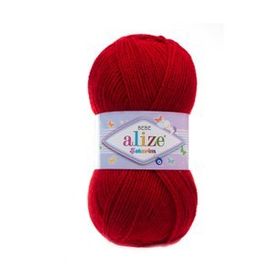Alize 106 Kırmızı 5'li Diva El Örgü İpi