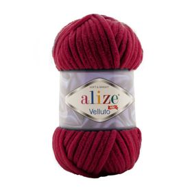 Alize 107 vişne 5'li Velluto El Örgü İpi
