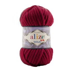 Alize 107 vişne 5'li Velluto El Örgü İpi