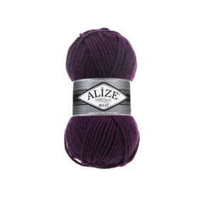 Alize 111 100 gr Mürdüm Superlana Maxi El Örgü İpi