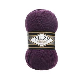 Alize 111 100 gr Mürdüm Superlana Maxi El Örgü İpi