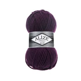 Alize 111 100 gr Mürdüm Superlana Maxi El Örgü İpi