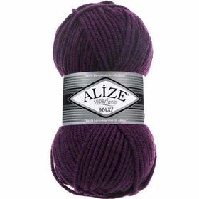 Alize 111 100 gr Mürdüm Superlana Maxi El Örgü İpi