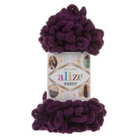 Alize 111 Mor 5'li Puffy El Örgü İpi