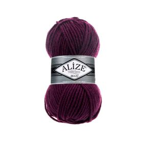 Alize 111 Mürdüm 5'li Süperlana Maxi El Örgü İpi