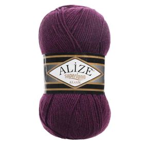 Alize 111 Mürdüm Superlana Klasik 100 gr El Örgü İpi