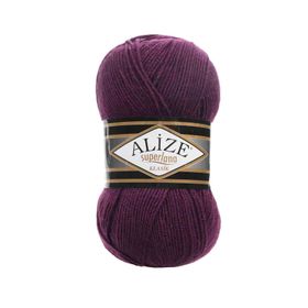 Alize 111 Mürdüm Superlana Klasik 100 gr El Örgü İpi