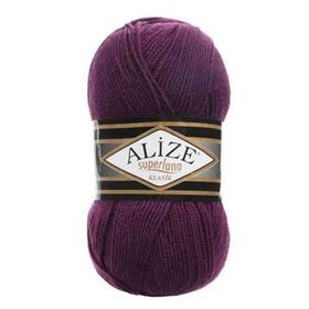 Alize 111 Mürdüm Superlana Klasik 100 gr El Örgü İpi