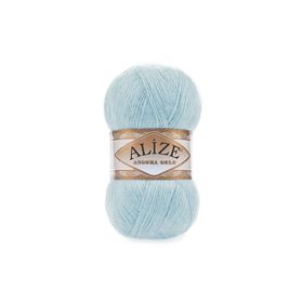 Alize 114 mint 5'li Angora Gold Simli El Örgü İpi (5 Li Paket)