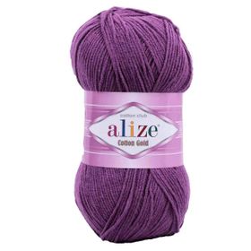 Alize 122 Mürdüm Cotton Gold El Örgü İpi