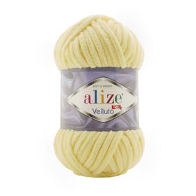 Alize 13 açık Sarı 5'li Velluto El Örgü İpi