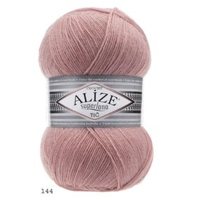 Alize 144 somon Pembe 5'li Süperlana Klasik El Örgü İpi