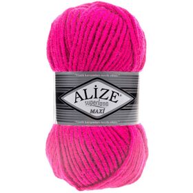 Alize 149 Fuşya Superlana Maxi Örgü İpi