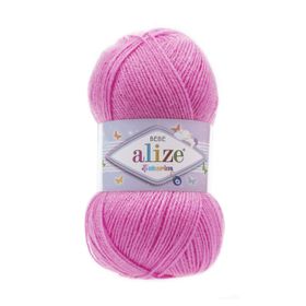 Alize 157 canlı Pembe 5'li Şekerim Bebe El Örgü İpi