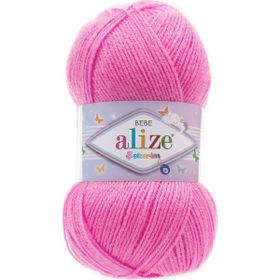 Alize 157 canlı Pembe 5'li Şekerim Bebe El Örgü İpi