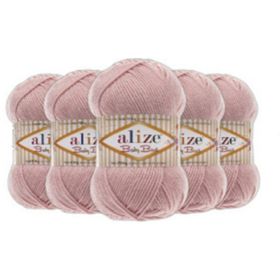 Alize 161 Pudra 5'li Baby Best El Örgü İpi