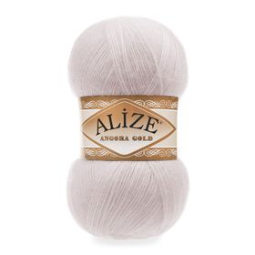 Alize 168 kış Beyazı 5'li Angora Gold Simli El Örgü İpi
