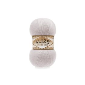 Alize 168 kış Beyazı 5'li Angora Gold Simli El Örgü İpi