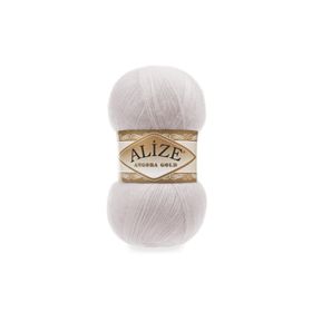 Alize 168 kış Beyazı 5'li Angora Gold Simli El Örgü İpi