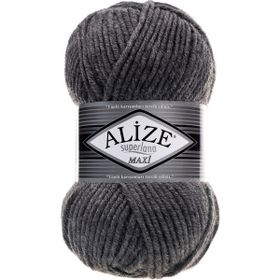 Alize 182 Orta Gri Melanj Superlana Maxi Örgü İpi