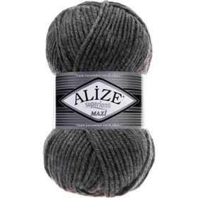 Alize 182 Orta Gri Melanj Superlana Maxi Örgü İpi