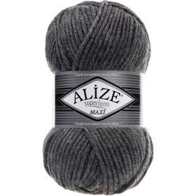 Alize 182 Orta Gri Melanj Superlana Maxi Örgü İpi