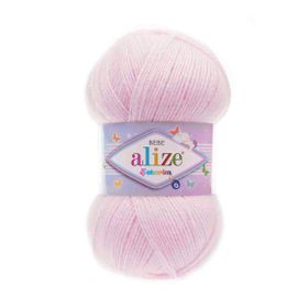 Alize 185 Açık Pembe Şekerim Bebe El Örgü İpi