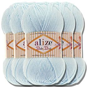 Alize 189 Açık Turkuaz 5'li Baby Best El Örgü İpi