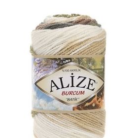 Alize 1893 Burcum Batik Acı Kahve 5 Adet El Örgü İpi