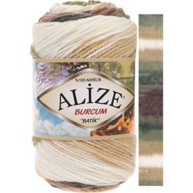 Alize 1893 Burcum Batik Acı Kahve 5 Adet El Örgü İpi