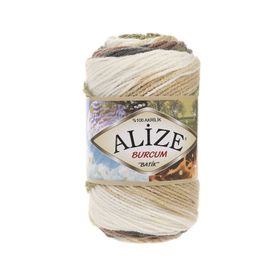 Alize 1893 Burcum Batik Acı Kahve 5 Adet El Örgü İpi