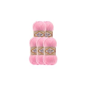 Alize 191 açık Pembe 5'li Baby Best El Örgü İpi