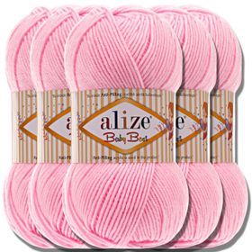 Alize 191 Pembe 5'li Burcum Klasik El Örgü İpi