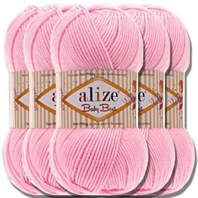 Alize 191 Pembe 5'li Burcum Klasik El Örgü İpi