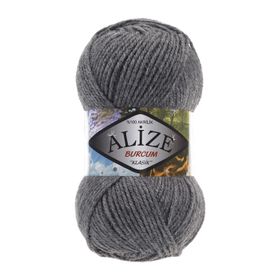 Alize 196 Burcum Klasik 5 Adet Koyu Gri Melanj El Örgü İpi
