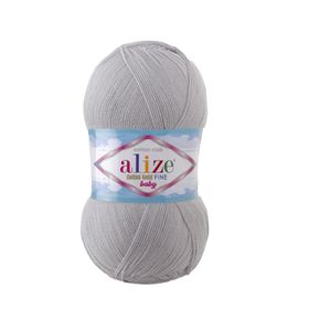 Alize 200 açık Gri 5'li Cotton Gold Fine Baby El Örgü İpi