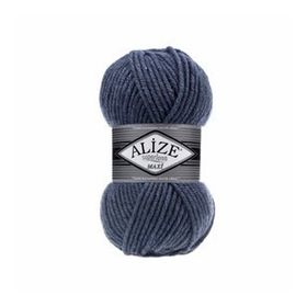 Alize 203 denim Melanj 5'li Süperlana Klasik El Örgü İpi