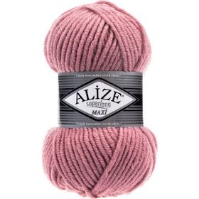 Alize 204 Koyu Pudra 5 Adet 100 gr Superlana Maxi El Örgü İpi
