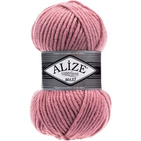 Alize 204 Koyu Pudra Superlana Maxi El Örgü İpi