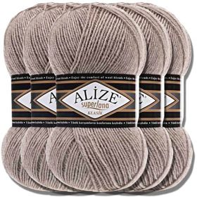 Alize 207 Açık Kahve Superlana 100 gr Örgü İpi